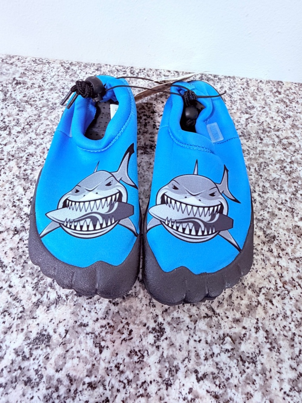 NORTY Toddler Boys Water Shoes Male Beach Pool Shoes Blue Shark 12 NWT